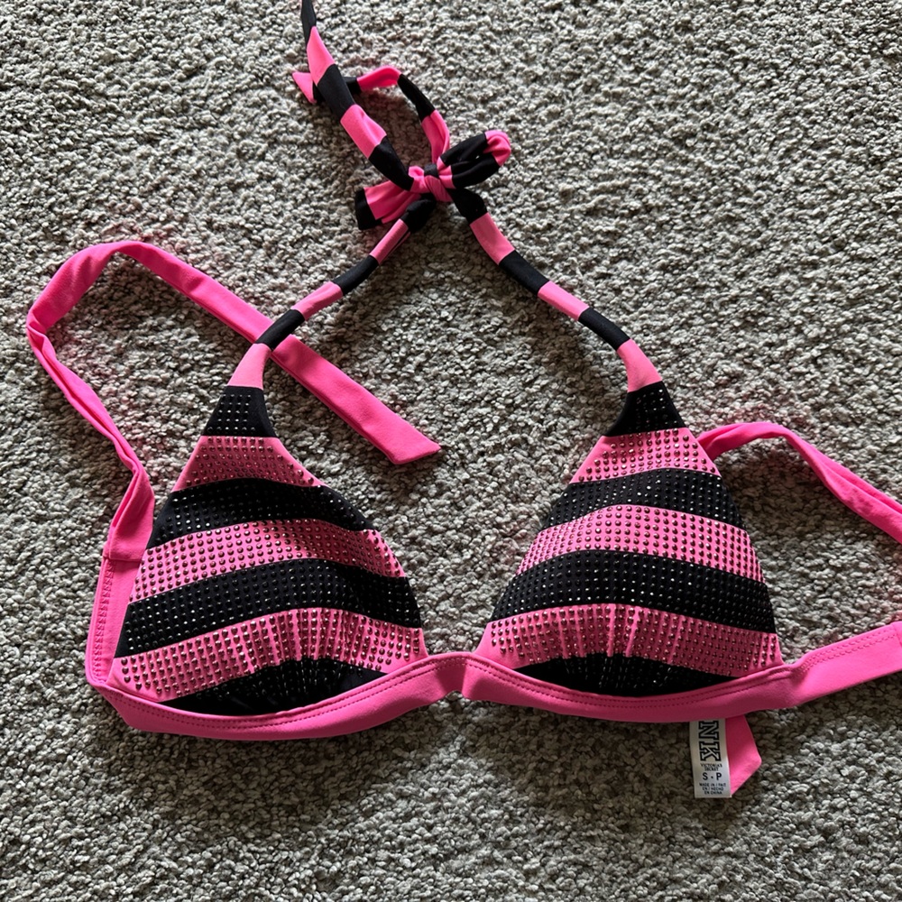 PINK padded swim top
